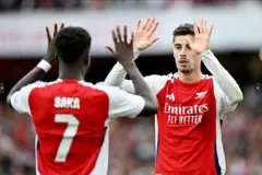 Aworan Saka ati Havertz, agbaboolu Arsenal