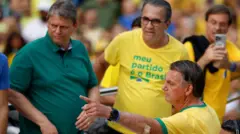 Tarcísio de Freitas, Silas Malafaia e Bolsonaro no 7 de setembro de 2024