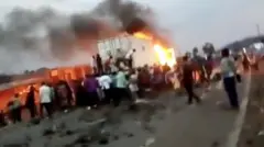 Abaturage barimo gutwika no gusahura imodoka ya ONU i Munigi