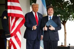Milei e Trump na Casa Branca