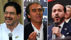 Iván Cepeda, Sergio Fajardo y Abelardo de la Espriella.