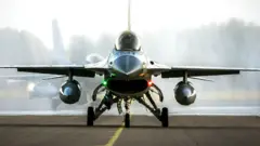 An F-16 fighter jet