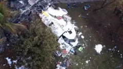 Site of plane crash for Sao Paulo region