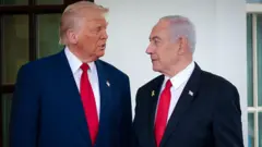 Donald Trump y Benjamin Netanyahu.