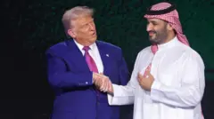 डोनाल्ड ट्रंप और सऊदी प्रिंस मोहम्मद बिन सलमान