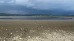 Deo jezera Gruža koji je presušio