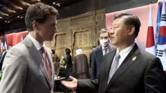 Justin Trudeau na Xi Jinping 