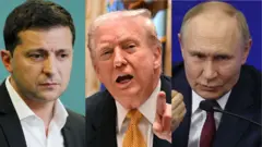 Zelensky, Trump and Putin