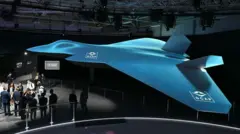 макет винищувача, який проєктують Британія, Італія та Японія