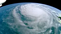 Huricane Milton viewed from space