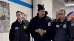 مادورو در حال انتقال به بازداشتگاه 