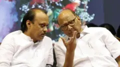 अजित पवार-शरद पवार 