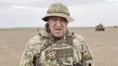 Mu butumwa yatanze muri video yashyizwe kuri Telegram Yevgeny Prigozhin yavuze ko ari mu gihugu cya Africa 