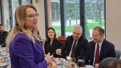 MHP Grup Başkanvekili Filiz Kılıç, parlamento muhabirleriyle Meclis'te bir araya geldi, gündeme ilişkin soruları yanıtladı.