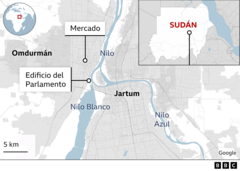 Mapa de Jartum