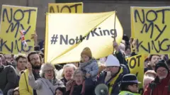 Monarşi karşıtlarının bir protestosu