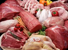 Différents types de viande fraîche
