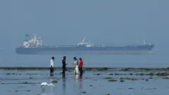 Танкер с российской нефтью у побережья Индии, 11 марта 2026 года