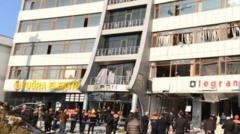 Bakıda biznes mərkəzində partlayış: xəsarət alanlar var