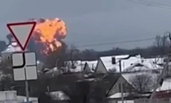 Belgorod'da düşen uçak