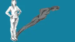 İlüstrasyon: Bir kadın ve hamile gölgesi