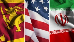 ශ්‍රී ලංකා, ඇමෙරිකා, ඉරාන ධජ