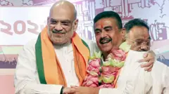 अमित शाह और शुभेंदु अधिकारी