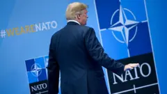 Дональд Трамп на саммите НАТО в 2018 году