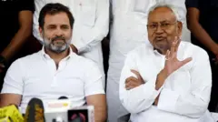 राहुल गांधी, नितीश कुमार