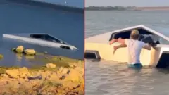 पानीमा साइबरट्रक