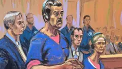 Dibujo de la primera audiencia