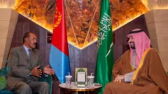 Pirezidantii Ertiraa Isaayaas Afaworqii fi ilma mootii Sa'uudii Mohammad bin Salmaan