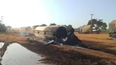 Petrol tanker wey catch fire for Niger state