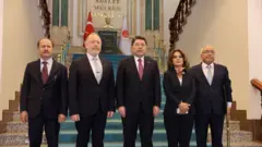 Gülistan Kılıç Koçyiğit, Sezai Temelli, Öztürk Türdoğan ve Yılmaz Tunç.