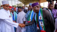 Aarẹ Buhari ati Gomina Fayemi