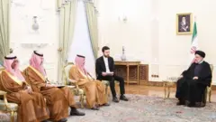 دیدار وزیر خارجه عربستان با ابراهیم رئیسی