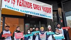 grevci gazeteciler