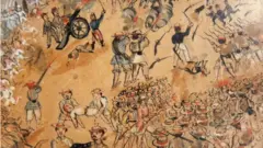 Ilustración de la Guerra de Castas de Yucatán