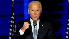 Joe Biden phát biểu sau chiến thắng.
