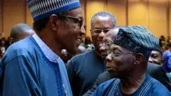 Shugaba Muhammadu Buhari da Olusegun Obasanjo