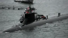 BREMERTON, WA, USA: The Seawolf-class attack submarine USS Connecticut (SSN 22) returns to port at Naval Base Kitsap29/04/2011 US Navy / handout