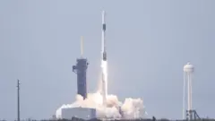 Rocket taking off