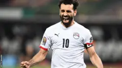Mohaammad Saalaa erga goolii galchee yeroo gammachuu isaa ibsatu