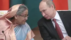 शेख़ हसीना और पुतिन