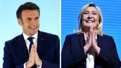 امانوئل مکرون و مارین لوپن