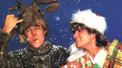 Wham on the single cover for Last Christmas
