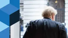 Boris Johnson leaving Downing St