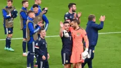 Đội Scotland sau trận đấu