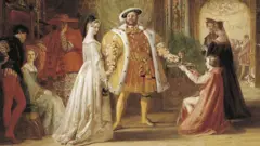 Pintura de Enrique VIII y Ana Bolena