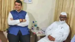 देवेंद्र फडणवीस, गिरीश महाजन आणि राधाकृष्ण विखे-पाटील